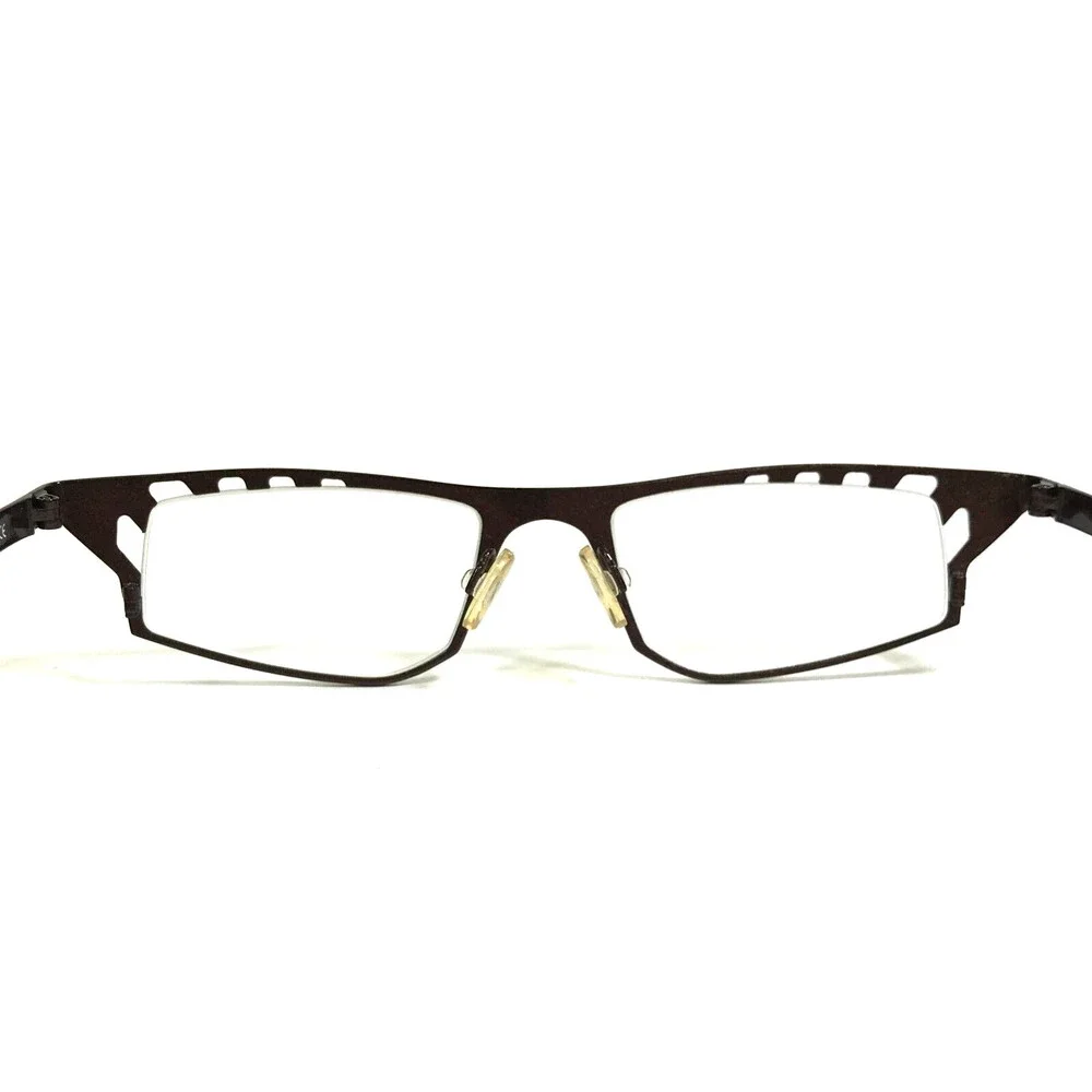THEO Eyeglasses Frames ambiorix 403 Brown Semi Rim Modernist MCM 48-18-145